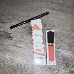 (Bin 4) Laura Geller Kajal Longwear Eyeliner and Lip Gloss Set - Purple and Pink